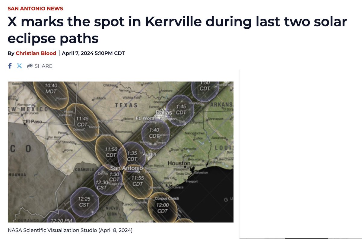 Trump visits KERRVILLE today.