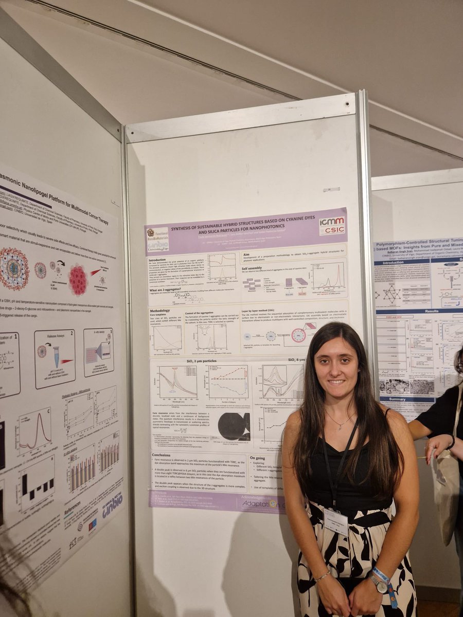 FunNanoBio's tweet image. Poster session by @paulasanro and @CristinaP_O at the VII Annual Meeting! ✨✨