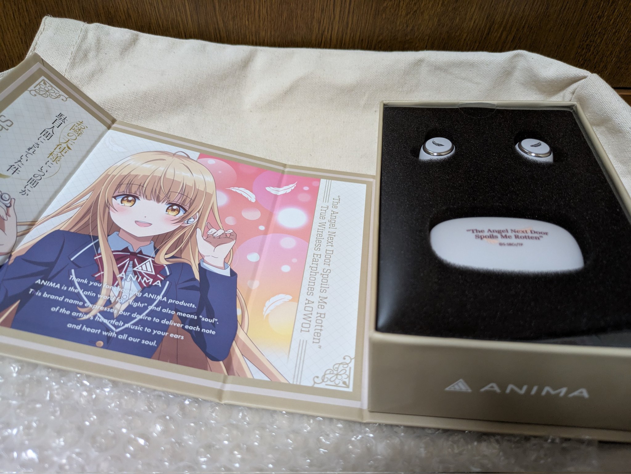 ワイヤレスイヤホン AOW01 お隣の天使様にいつの間にか駄目人間にされていた件 TVアニメ『お隣の天使様にいつの間にか駄目人間にされていた件