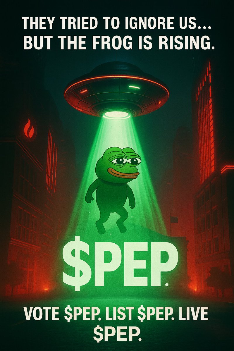 $PEP (@hughug_lovely) on Twitter photo 🚨 $PEP has entered the building!
The green frog is ready for liftoff — HTX community, let’s vote him to the top! 🐸🚀
Tag your $PEP frens & show ‘em why memes rule the markets.
Let’s get listed where we belong! Vote $PEP. List $PEP. Live $PEP.
<a href="/PepecoinNetwork/">Pepecoin (PEP)</a> 🚨 $PEP has entered the building!
The green frog is ready for liftoff — HTX community, let’s vote him to the top! 🐸🚀
Tag your $PEP frens & show ‘em why memes rule the markets.
Let’s get listed where we belong! Vote $PEP. List $PEP. Live $PEP.
<a href="/PepecoinNetwork/">Pepecoin (PEP)</a>