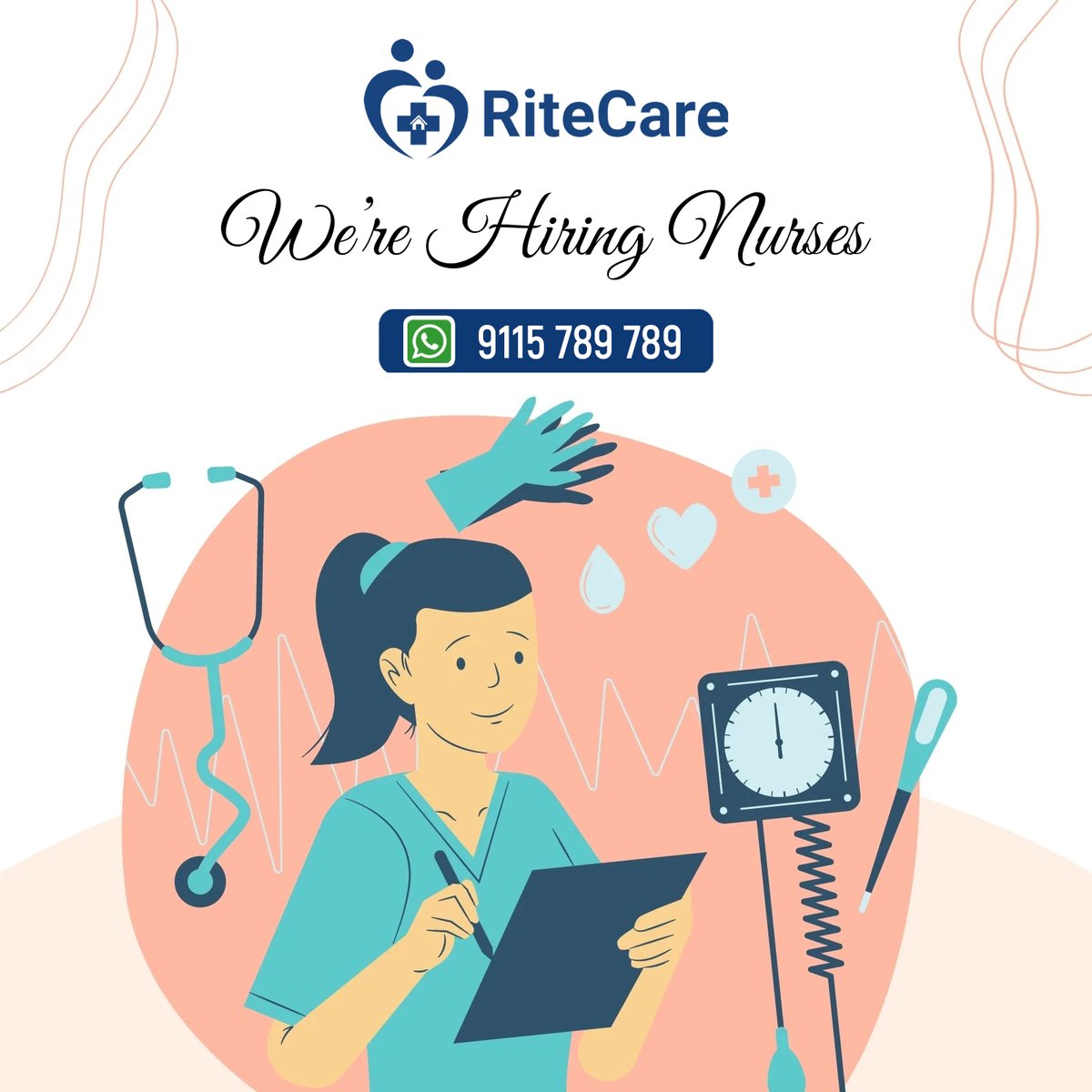 RiteCare4's tweet photo. 🩺 We’re Hiring Nurses!
📍 JNTU Kukatpally, Hyderabad
🏥 RiteCare Clinic
👩‍⚕️ Qualification: BSc Nursing / GNM
📞 Contact: +91 9115 789 789
📧 Email: hr@ritecare.in
🌐 https://t.co/FBNudAIaVr

➡️ Join us and build your career in healthcare with RiteCare Clinic! 💙 https://t.co/TWZBDPwTh9