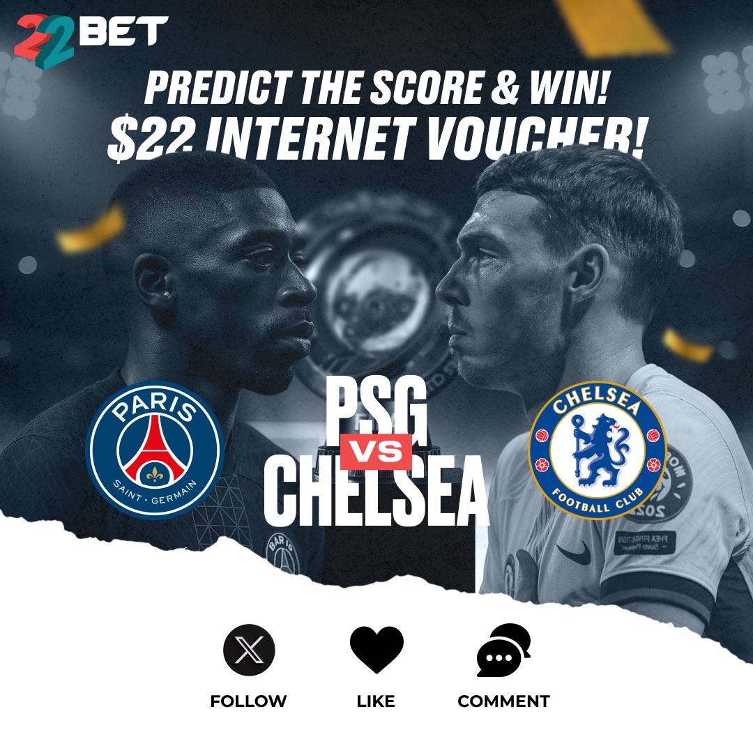 FIFA Club World Cup! 🏆 Giveaway‼️

Think you know how it will end? 🤔 Drop your score prediction below for a chance to win a $22 Internet Data Voucher
✅ Follow us on X
 ✅ Like this post
 ✅ Comment on your scoreline prediction and tag a friend

Winners announced on Monday,