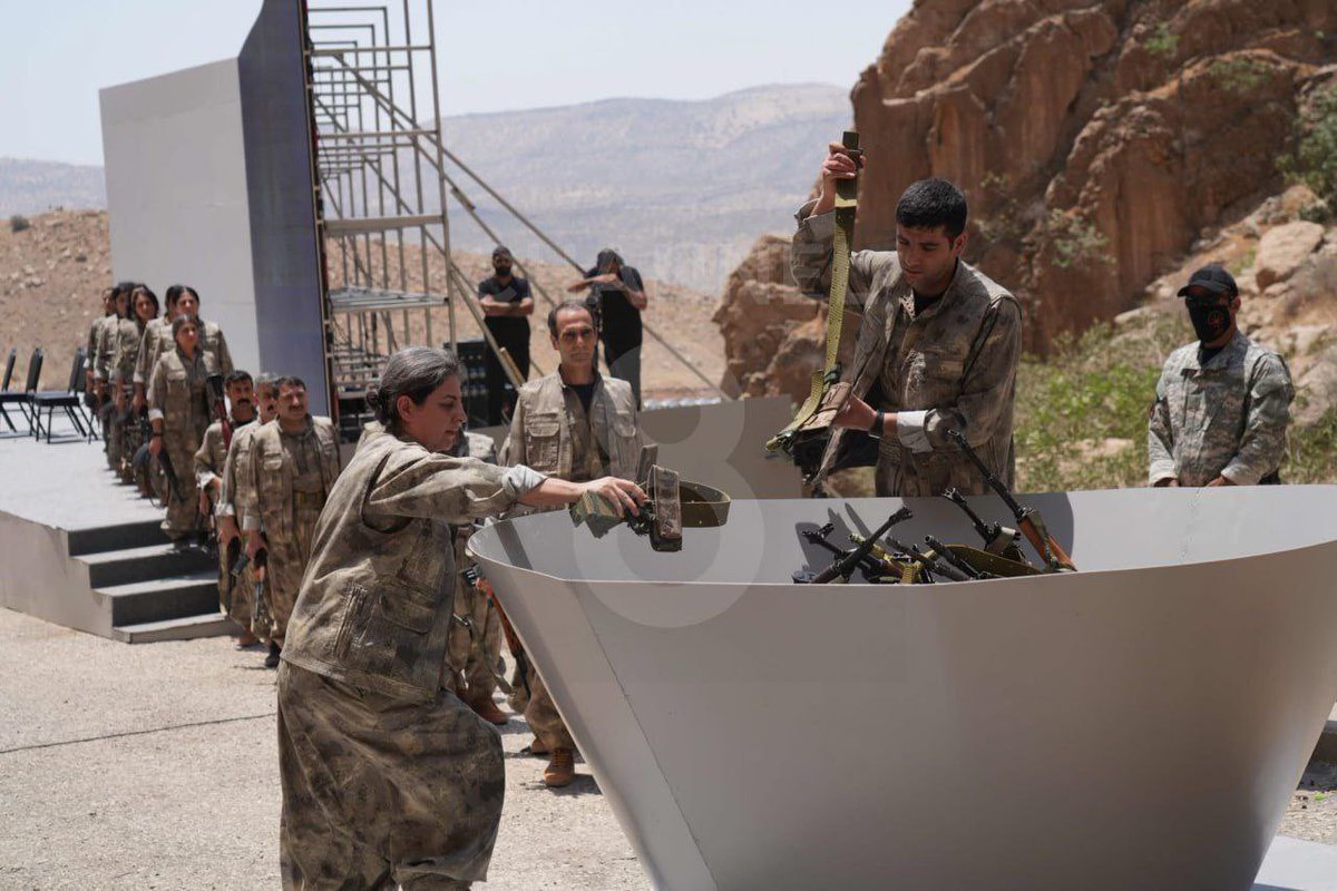 MOSCOW_EN's tweet image. ‼️🚨⚡Historically, members of the Kurdistan Workers' Party (PKK) have arrived in northern Iraq as part of a deal with the Turkish government to begin a disarmament process and end the armed conflict with Türkiye that has lasted more than 40 years.