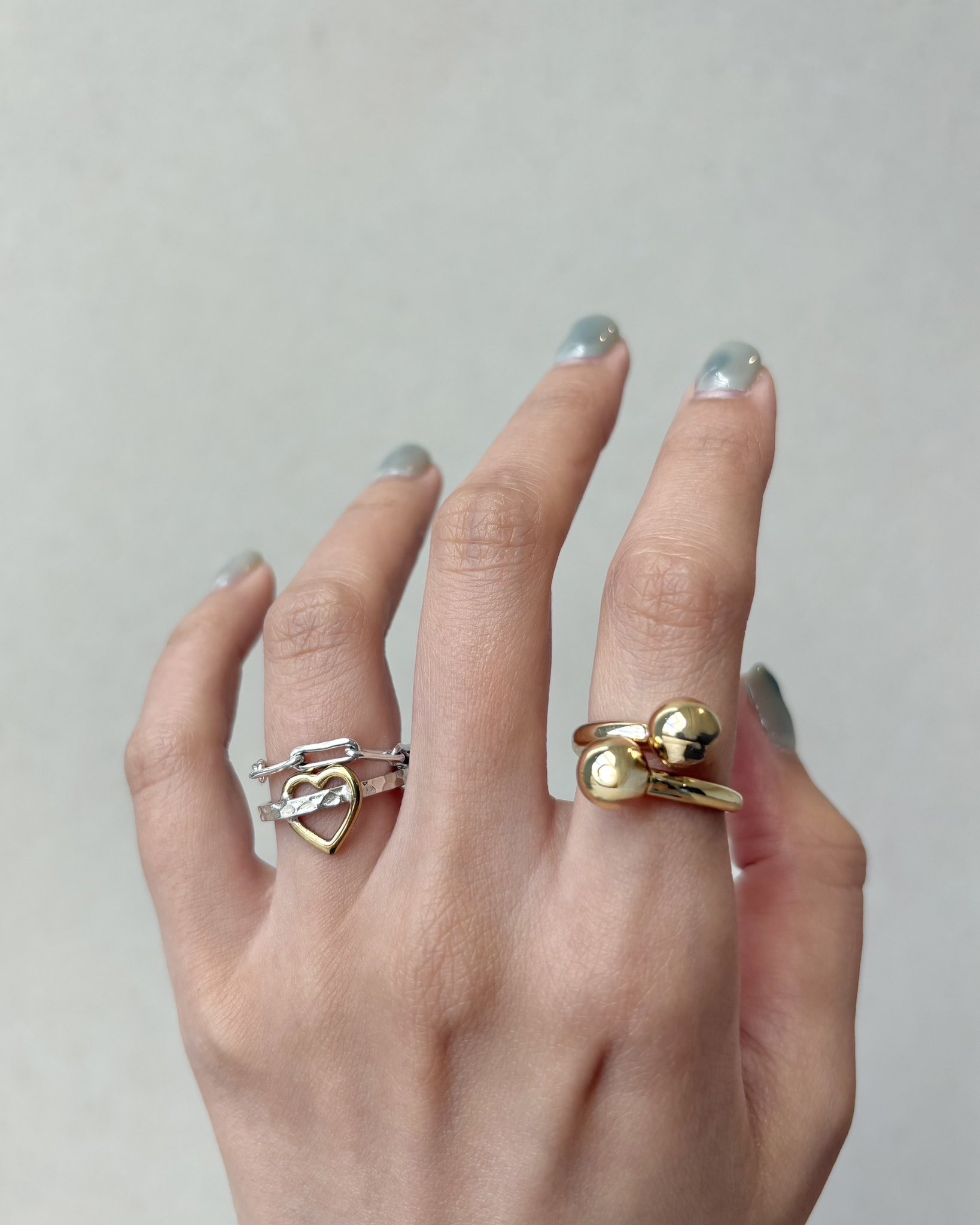 Biju mam＊Silver925×Brass plain ring Biju mam®️ (ビジュ マム) on X: 