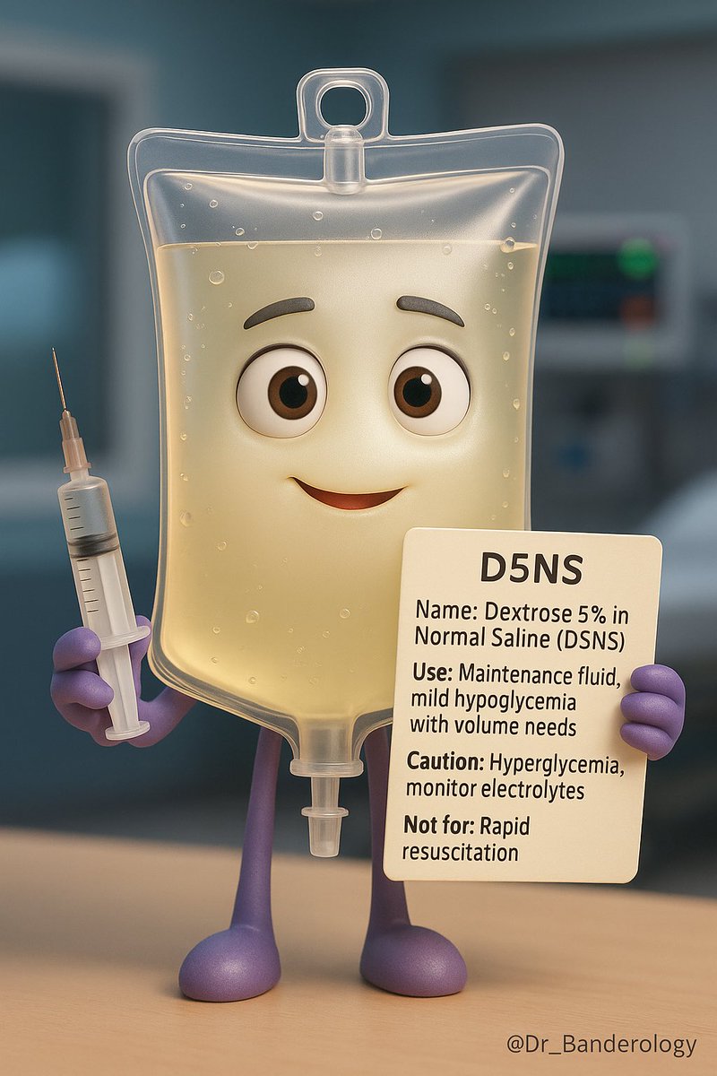 Dr_Banderology's tweet photo. Clinical IV Diluent Guide – Visual Overview of Common Fluid Bags and Their Uses

A 3D educational series illustrating key IV diluents with their clinical indications, cautions, and compatibility insights. https://t.co/5IDDYeGH4L