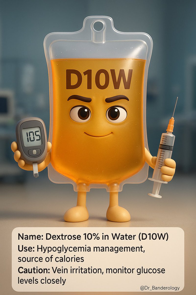 Dr_Banderology's tweet photo. Clinical IV Diluent Guide – Visual Overview of Common Fluid Bags and Their Uses

A 3D educational series illustrating key IV diluents with their clinical indications, cautions, and compatibility insights. https://t.co/5IDDYeGH4L