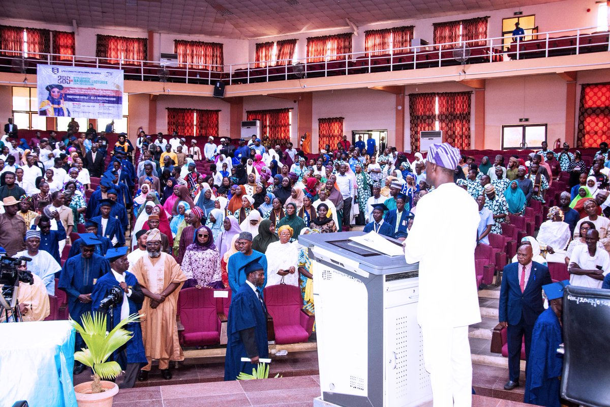 The University of Ilorin's 285th Inaugural Lecture took place at the University Auditorium last Thursday (July 10, 2025).