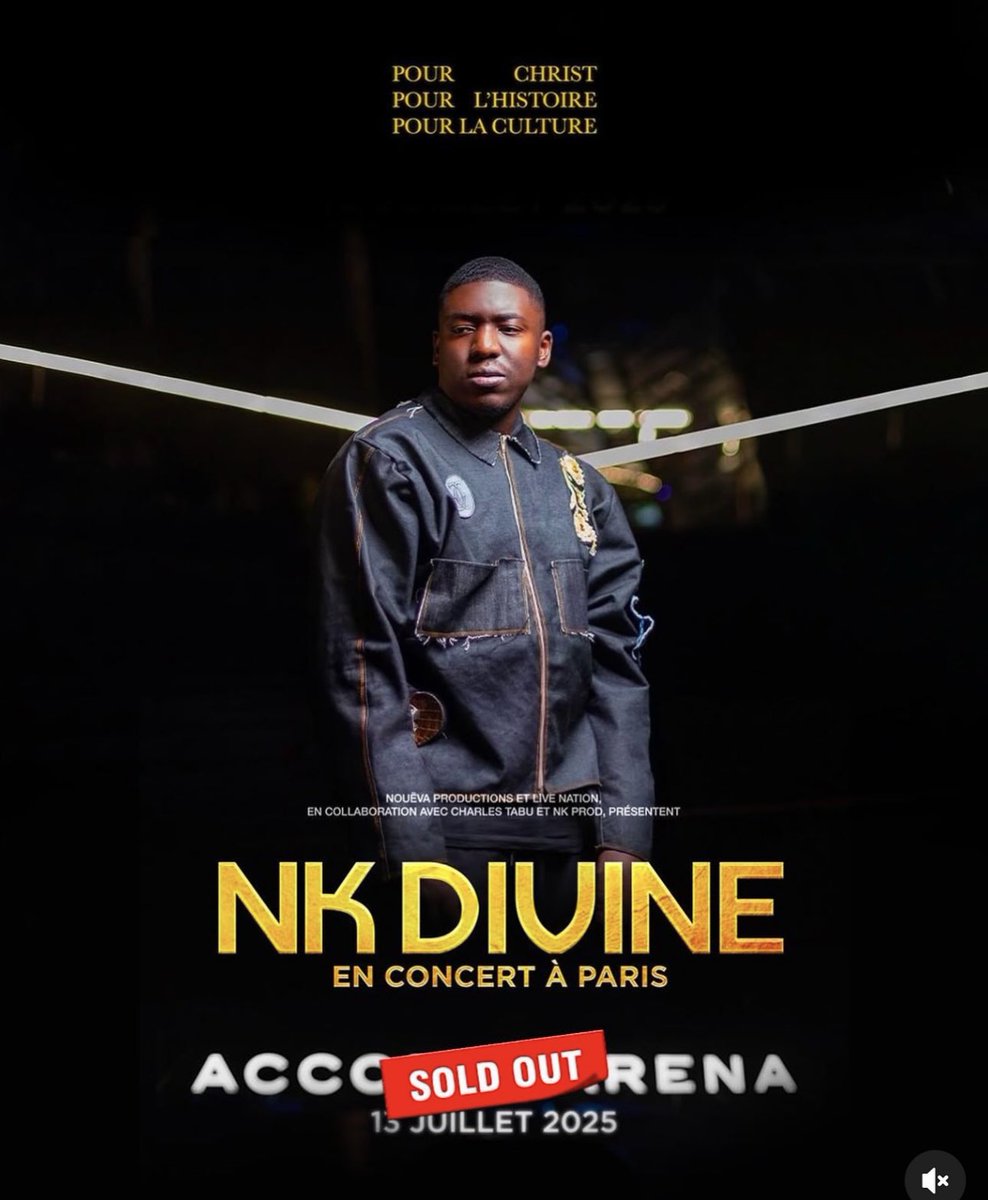 c2cantiques's tweet photo. Complet avant même le jour J ! 🎟🔥  
NK Divine fait salle comble pour un concert qui s’annonce légendaire…

@nk_divine @nk.prodrecords 

#SoldOut #NKDivine #GospelLive #C2C https://t.co/Q0fXMVh7nB