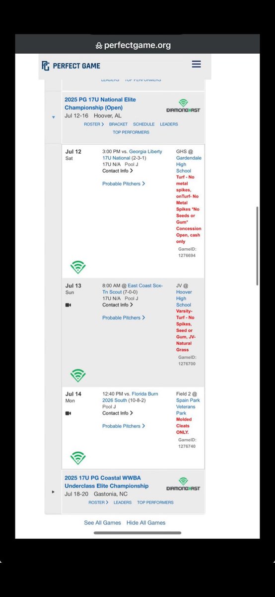 Jack McGrath (@jack_mcgrath2) on Twitter photo My schedule for the 2025 PG 17u National Elite Championship has changed. See below. I will be playing with SBA National Scout. I will be wearing number 27.
<a href="/JRudd_Scout/">Josh Rudd</a> <a href="/jakerobbins49/">JAKE ROBBINS ๐บ๐ธ</a> <a href="/gabe_alfaro23/">Gabe Alfaro</a> <a href="/SBATheShow/">Showcase Baseball Academy</a> <a href="/CHRISTIANBSBALL/">Charlotte Christian Baseball</a> My schedule for the 2025 PG 17u National Elite Championship has changed. See below. I will be playing with SBA National Scout. I will be wearing number 27.
<a href="/JRudd_Scout/">Josh Rudd</a> <a href="/jakerobbins49/">JAKE ROBBINS ๐บ๐ธ</a> <a href="/gabe_alfaro23/">Gabe Alfaro</a> <a href="/SBATheShow/">Showcase Baseball Academy</a> <a href="/CHRISTIANBSBALL/">Charlotte Christian Baseball</a>