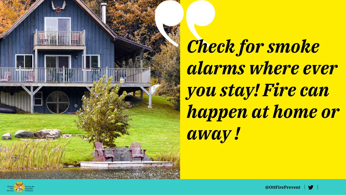 OttFirePrevent's tweet photo. 🏕️Cottage getaway?
Don’t forget your safety essentials!
Toss extra batteries in your bag and swap them into your smoke/CO alarms as soon as you arrive. 🔋
Then give those alarms a quick test—because peace of mind is the best vacation vibe.
#CottageFireSafety #WeekendReady https://t.co/oY3yj7Qk9q