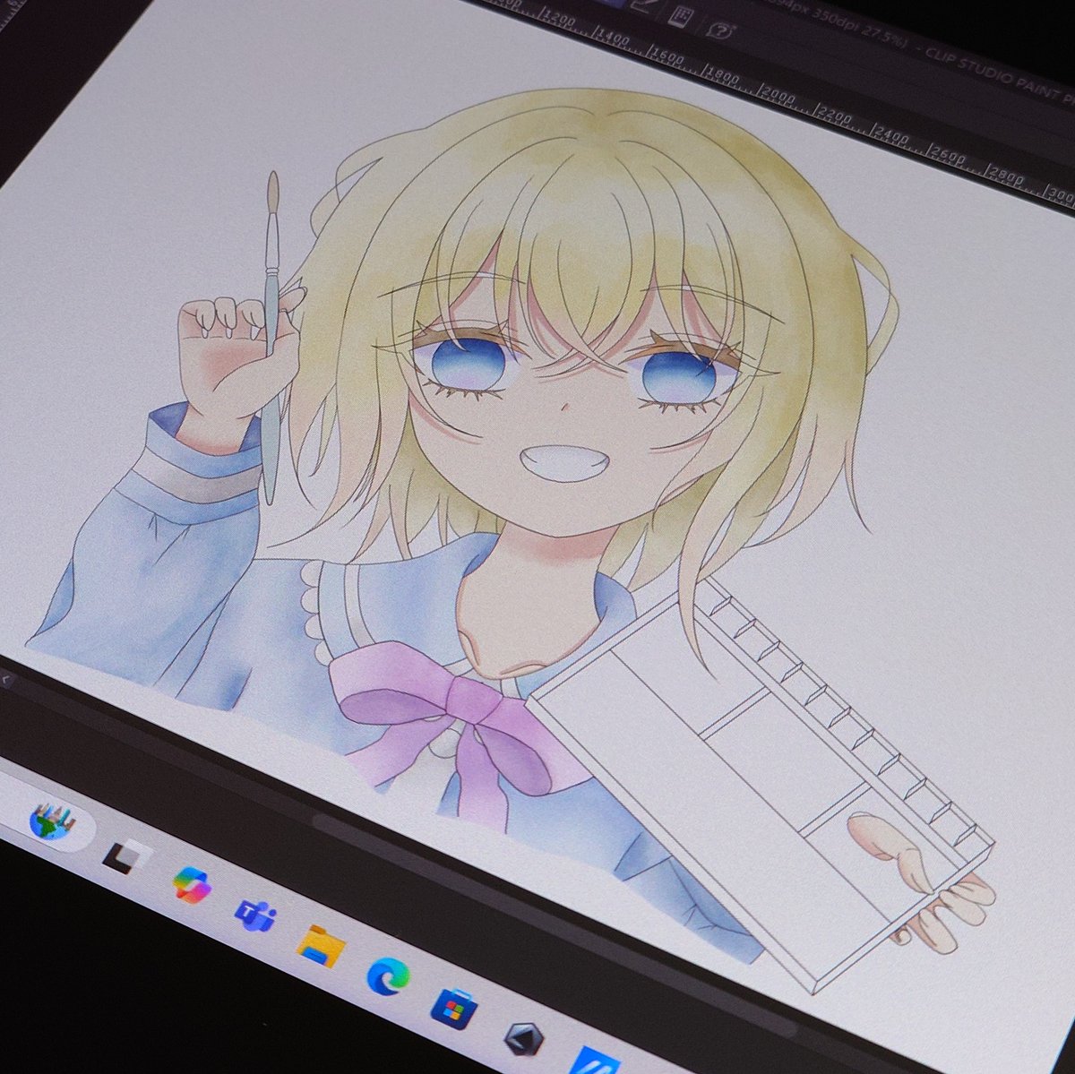 k_tsu_815's tweet image. 少しずつでもいいので毎日色塗り進める
#WIP 
#イラスト