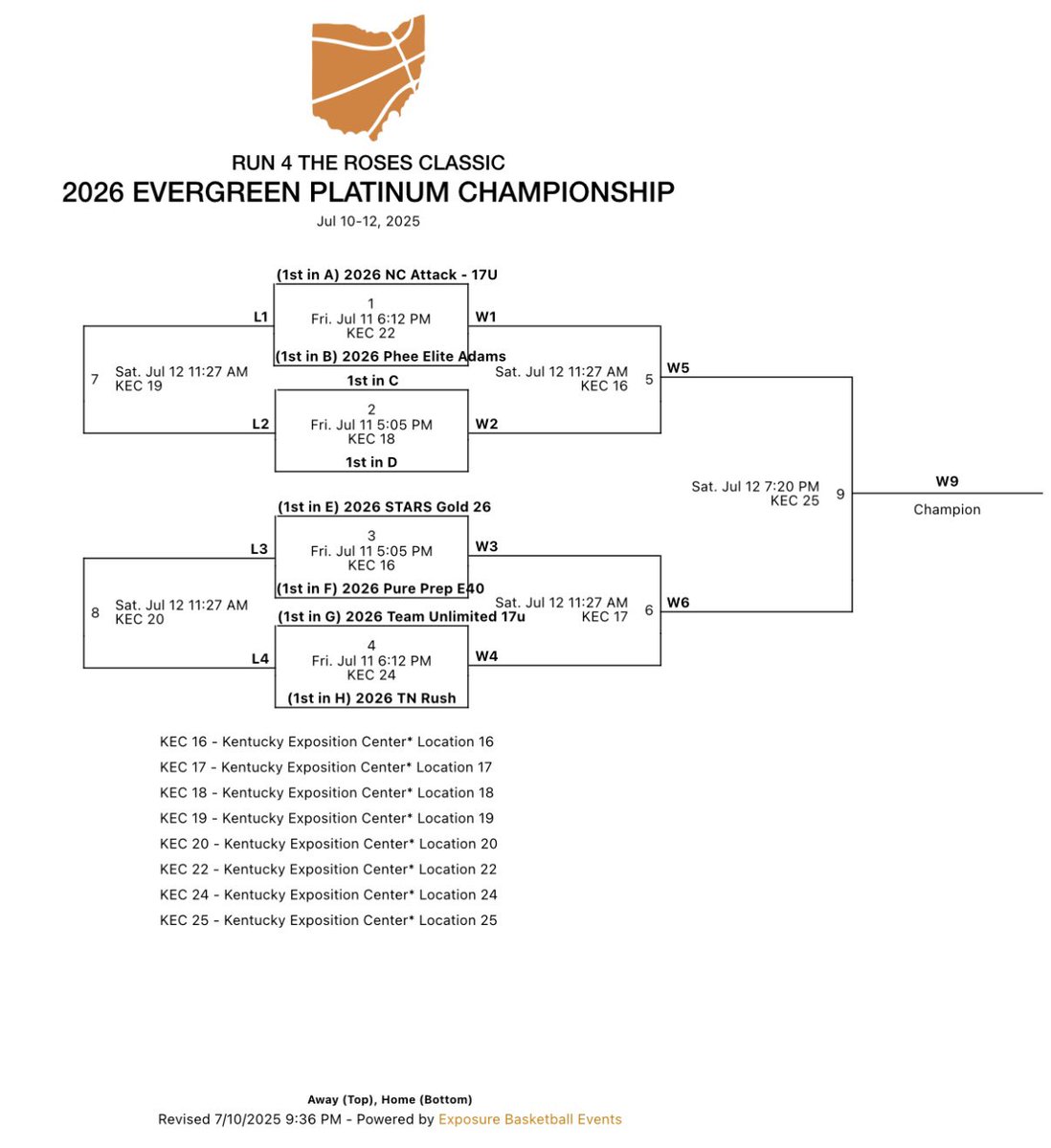 Bracket play starts tonight! We play at 6:12pm ET on court 22! #Phee