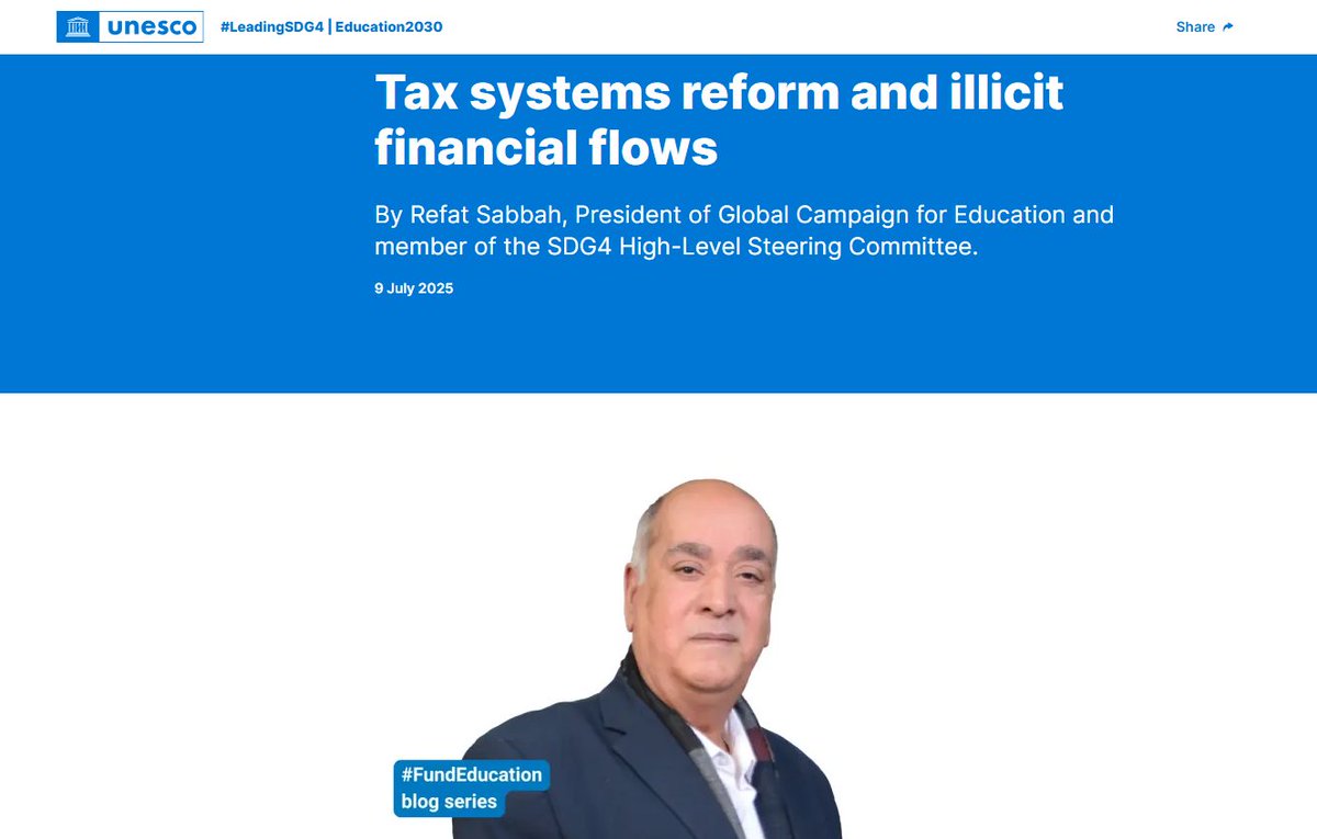 CME_es's tweet image. "Para poner fin a los círculos de exclusión, la financiación de la educación debe estar conscientemente encausada al fortalecimiento de la justicia social a través de la educación pública" @RefatSabbah en #FoundEducation blog series de @UNESCO
Léelo aquí: bit.ly/3IkAuEB