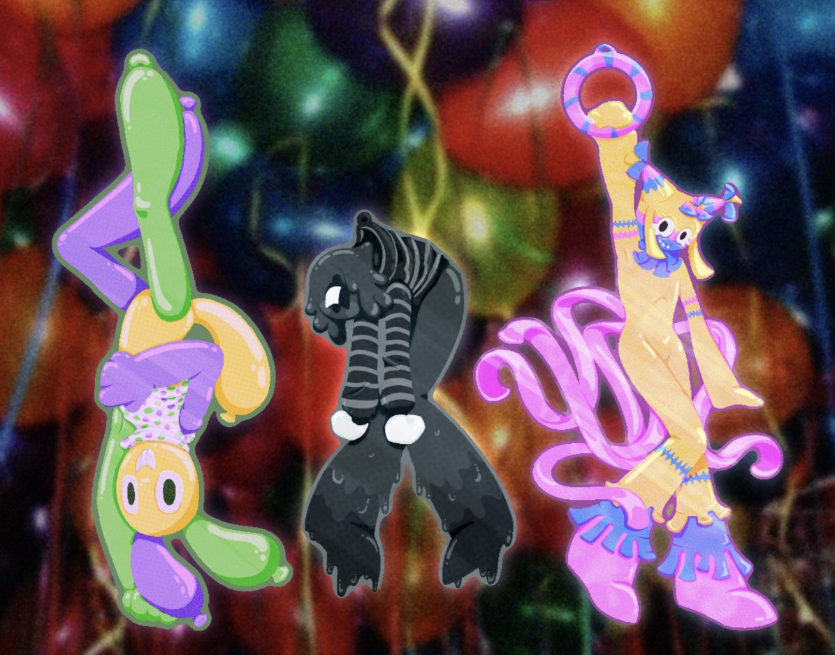 Jumbletide's tweet image. circus trio charms (&amp;gt;ᴗ•)
#dandysworld #circustrio