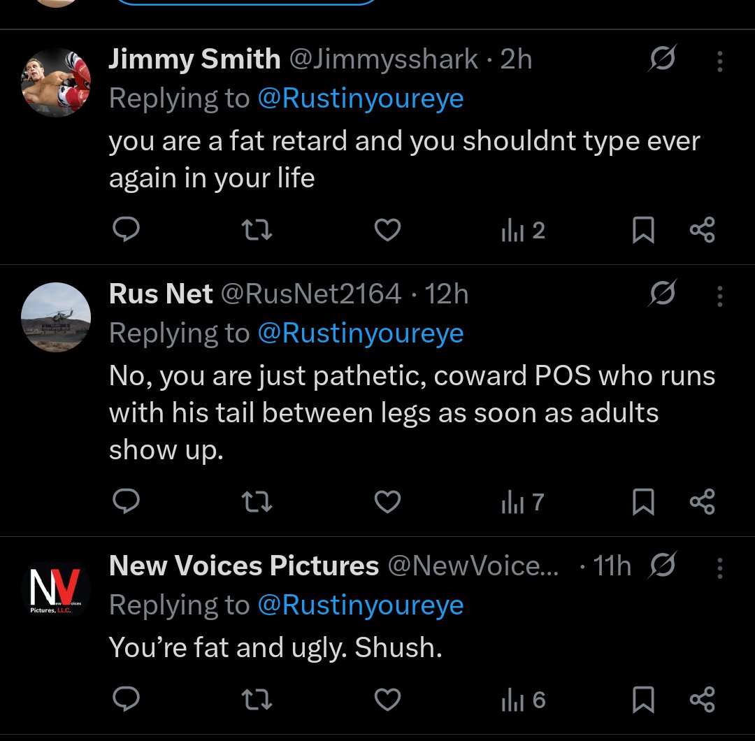 Rustinyoureye's tweet image. Fat, balding, deaf, ugly.... And right.