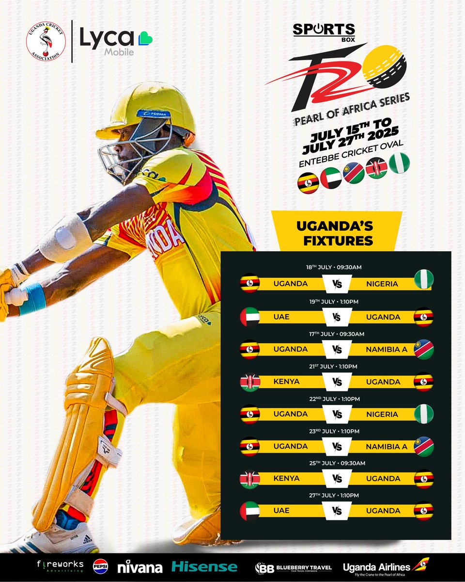 The Cricket Cranes take on 8 exciting fixtures in #POAT20 series. 

Catch every moment — entry is absolutely free.

#LycaConnectsCricket