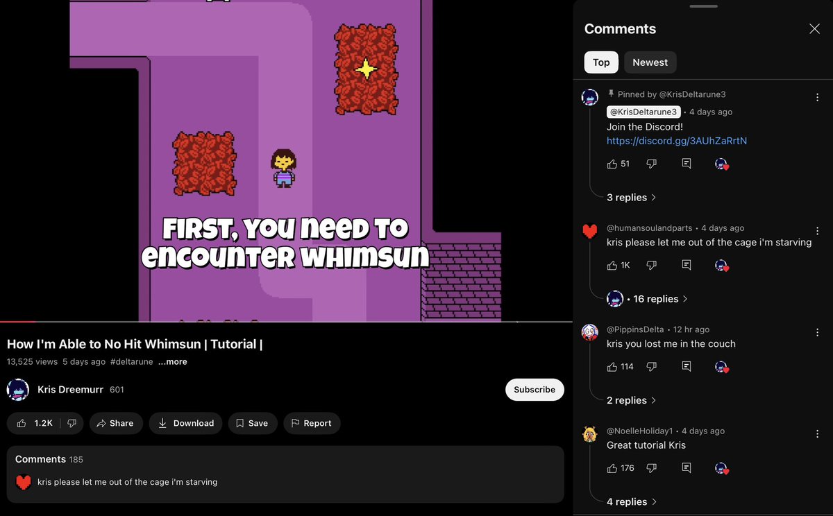 Goldenjakey10's tweet photo. did this video come out of the deltarune universe?? https://t.co/byoWLr5sIl