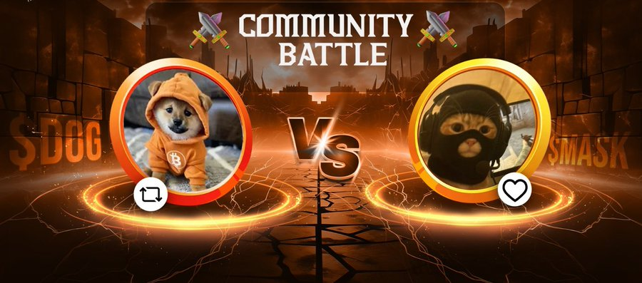 CryptoBio_'s tweet photo. ⚔️ COMMUNITY BATTLE ⚔️

🔁 Retweet for $DOG
❤️ Like for $MASK https://t.co/xwwAG6xilD