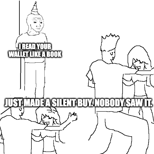 darkswapzk's tweet photo. You: “Just made a silent buy. Nobody saw it.”

Bot: “I read your wallet like a book.”

#NoToBots https://t.co/ApJ3gyK7Ek