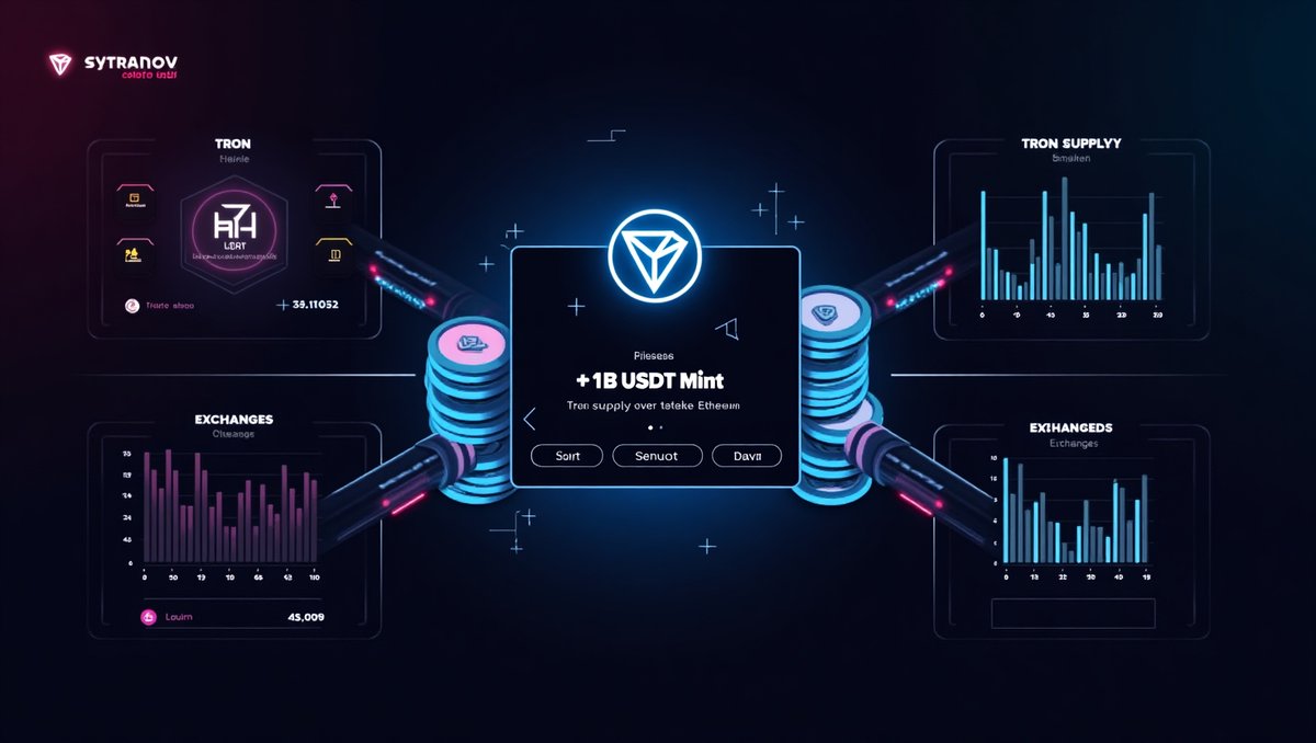 Cryptoinfo38714's tweet photo. 🚀 Η Tether εκδίδει +1B USDT στο Tron! 22B μόνο φέτος – το stablecoin game χοντραίνει 😤
Σημάδι ρευστότητας ή προετοιμασία για bull wave;

#USDT #Tether #Tron #CryptoNews 💵🔗https://t.co/dRt3WY1QW9 https://t.co/UDj8OfBMob