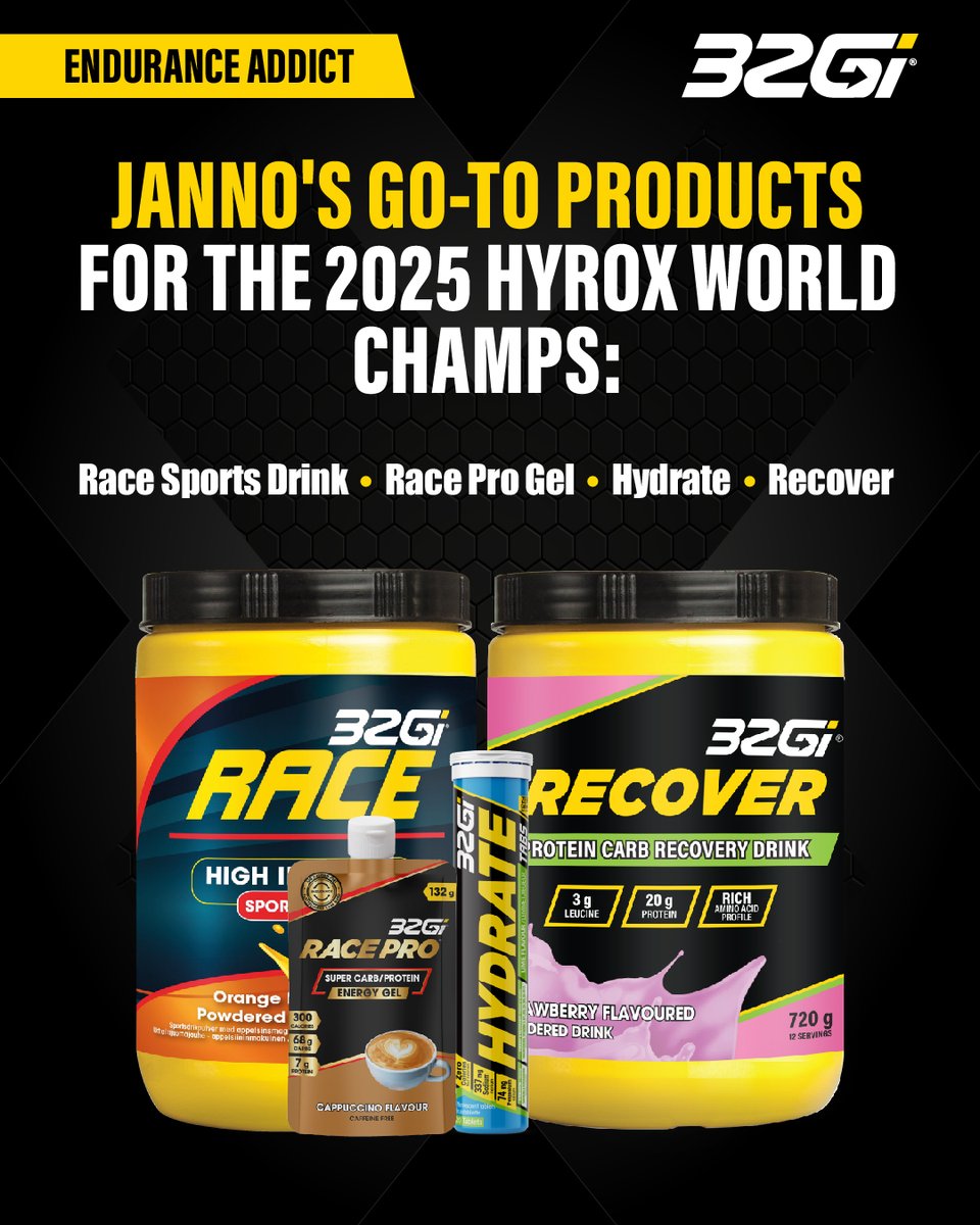 💥Meet Janno Nel – recently returned from the Hyrox World Championships in Chicago.

At World Champs he finished 17th out of 122 in the 16-24 Age Group, finishing just outside the top 100 overall.

“I use almost everything from 32Gi on a regular basis, including in Chicago.”