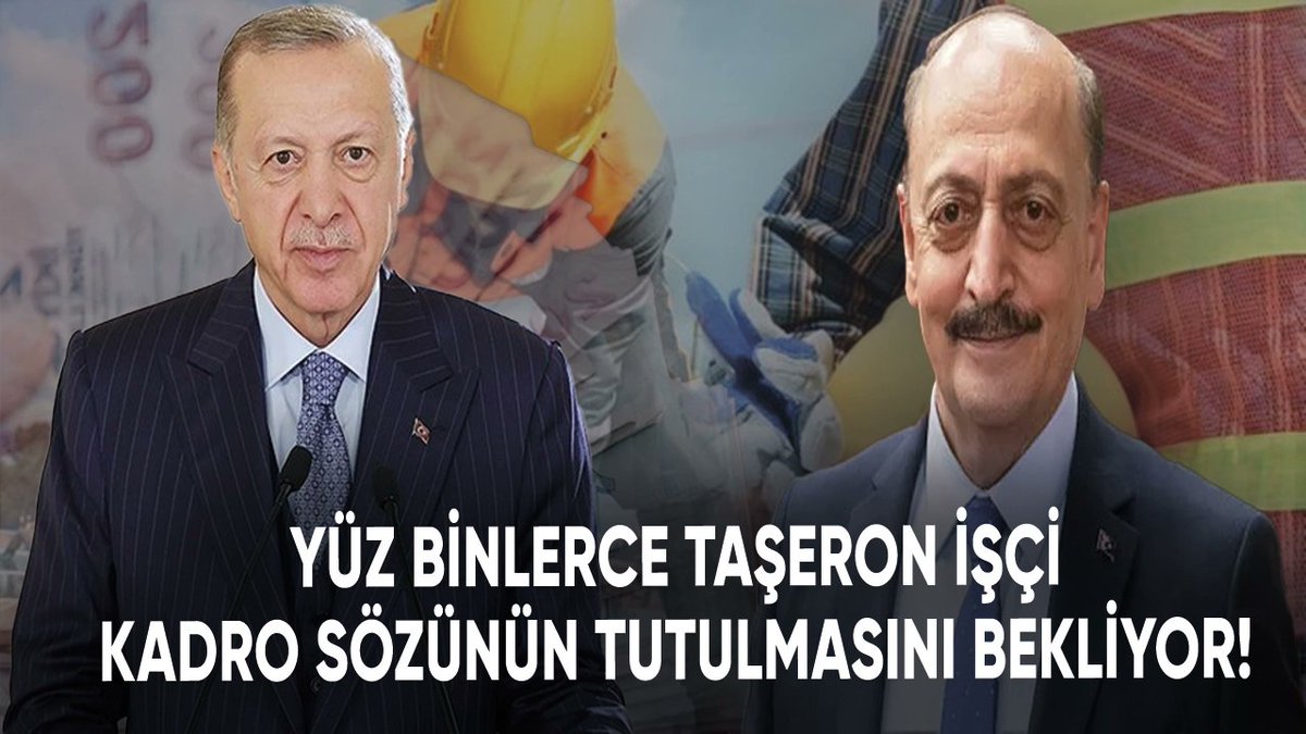 Okay (@okay61446944) on Twitter photo Taşeron işçiler seçim öncesi verilen kadro sözünü tutulmasını bekliyor.
Söz namustur.
Devlet verdiği sözü tutmakla mükelleftir.
<a href="/RTErdogan/">Recep Tayyip Erdoğan</a> <a href="/vedatbilgn/">Vedat Bilgin</a> <a href="/akbasogluemin/">Av. M.Emin AKBAŞOĞLU 🇹🇷</a> <a href="/isikhanvedat/">Prof. Dr. Vedat Işıkhan</a> <a href="/leylasahinusta/">Dr. Leyla Şahin Usta 🇹🇷</a> <a href="/Yenisehirlioglu/">Bahadır Yenişehirlioğlu</a>
<a href="/tcbestepe/">T.C. Cumhurbaşkanlığı</a> <a href="/RTEdijital/">Erdoğan Dijital Medya</a> <a href="/avabdullahguler/">Abdullah Güler</a> <a href="/MKalayci42/">Mustafa Kalaycı</a> Taşeron işçiler seçim öncesi verilen kadro sözünü tutulmasını bekliyor.
Söz namustur.
Devlet verdiği sözü tutmakla mükelleftir.
<a href="/RTErdogan/">Recep Tayyip Erdoğan</a> <a href="/vedatbilgn/">Vedat Bilgin</a> <a href="/akbasogluemin/">Av. M.Emin AKBAŞOĞLU 🇹🇷</a> <a href="/isikhanvedat/">Prof. Dr. Vedat Işıkhan</a> <a href="/leylasahinusta/">Dr. Leyla Şahin Usta 🇹🇷</a> <a href="/Yenisehirlioglu/">Bahadır Yenişehirlioğlu</a>
<a href="/tcbestepe/">T.C. Cumhurbaşkanlığı</a> <a href="/RTEdijital/">Erdoğan Dijital Medya</a> <a href="/avabdullahguler/">Abdullah Güler</a> <a href="/MKalayci42/">Mustafa Kalaycı</a>