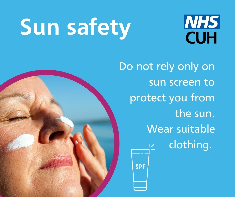 CUH_NHS's tweet image. Enjoy the sunshine, but don’t forget to protect what matters most — your health. 🌞
Sun damage can build up over time, no matter your complexion, often before any visible signs appear.
Stay informed, stay protected, and make the most of every sunny day!