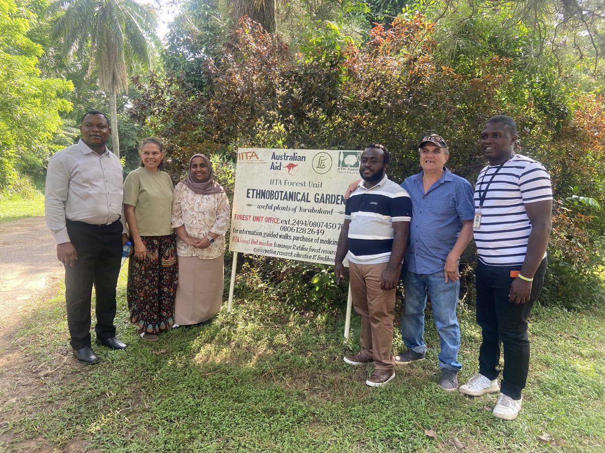 🌿 A warm welcome to Prof. Yasmina, her PhD student Samson, and delegates Tracy &amp; Ryo from Australia 🇦🇺!

They toured @IITAForestCenter, exploring our conservation work and learning about the rich uses of indigenous trees 🌳🪴🌍

#Biodiversity #Conservation #AustraliaInAfrica