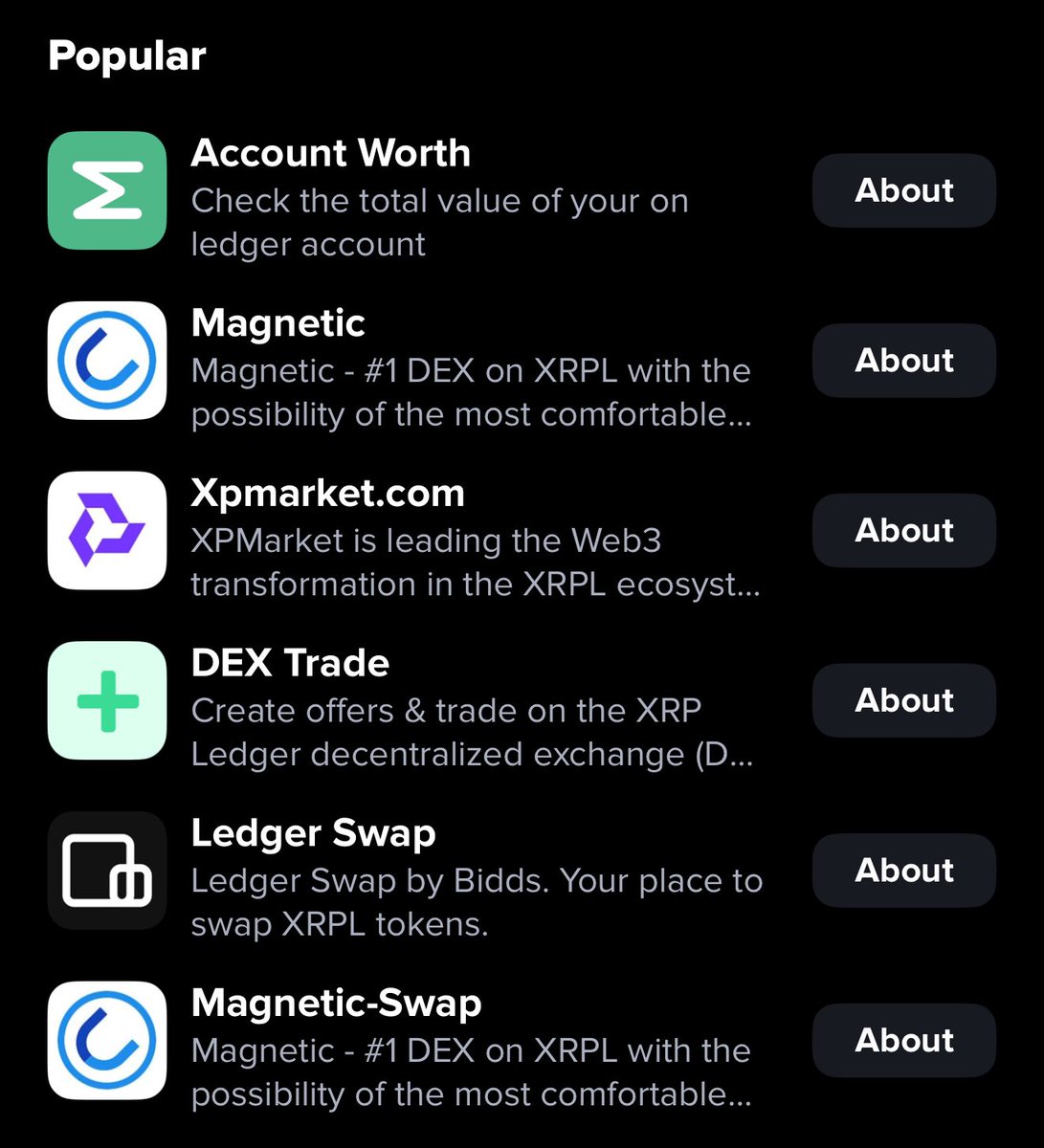 biddsonxrpl's tweet image. Gm to the Ledger Swap bros, the most used swap in @XamanWallet