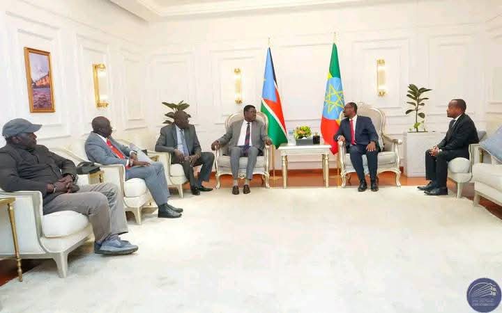 Honored to welcome H.E. Amb. Monday S. Kumba, Minister of Foreign Affairs&amp; International Cooperation of #SouthSudan, during his working visit to Ethiopia. The bond between our two nations is deeply rooted in shared blood &amp; culture. Wishing a joyful anniversary to #SouthSudanAt14!