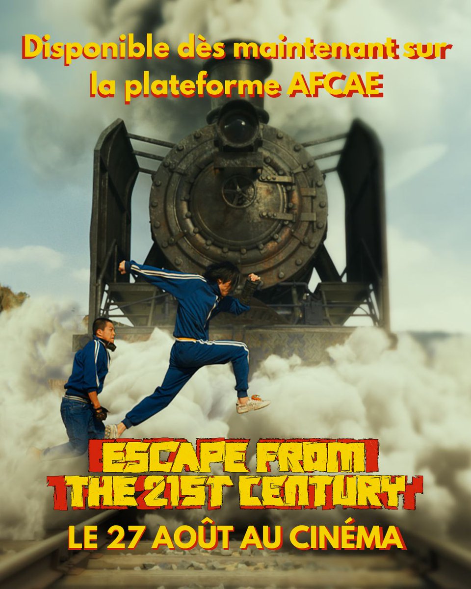 Exploitant.e.s, Escape from the 21st century, recommandé par le comité 15-25, est désormais disponible sur la plate-forme AFCAE ! 

Après avoir séduit la Chine, découvrez le film le plus fou et inventif de cette année !

En salle le 27 août 👀