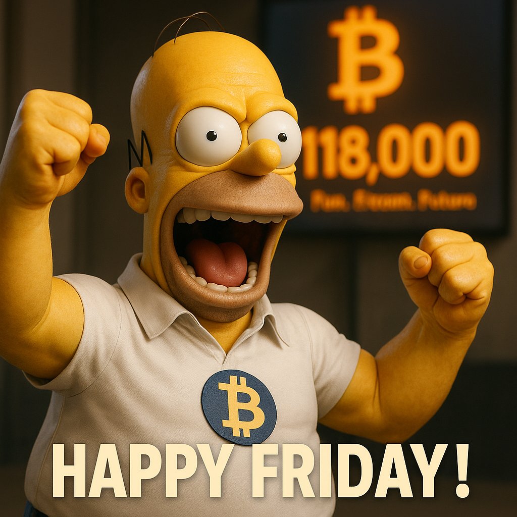 BITCOIN $118,000!!! 🚀🍩

This is not a drill.
The bull is back. The vibes are immaculate.
And yes... Homer Simcoin is STILL BUILDING. 🧱
Happy Friday to all the true degens, builders &amp; dreamers out there.
We’re just getting started. 🧠🔥
FUN. FREEDOM. FUTURE.
#Bitcoin #BTC #DOHH