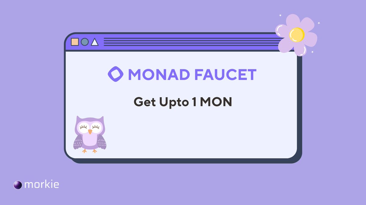 _morkie's tweet image. Faucet Limit Increased 😎
You can now claim up to 1 MON daily!

⛽ faucet.morkie.xyz