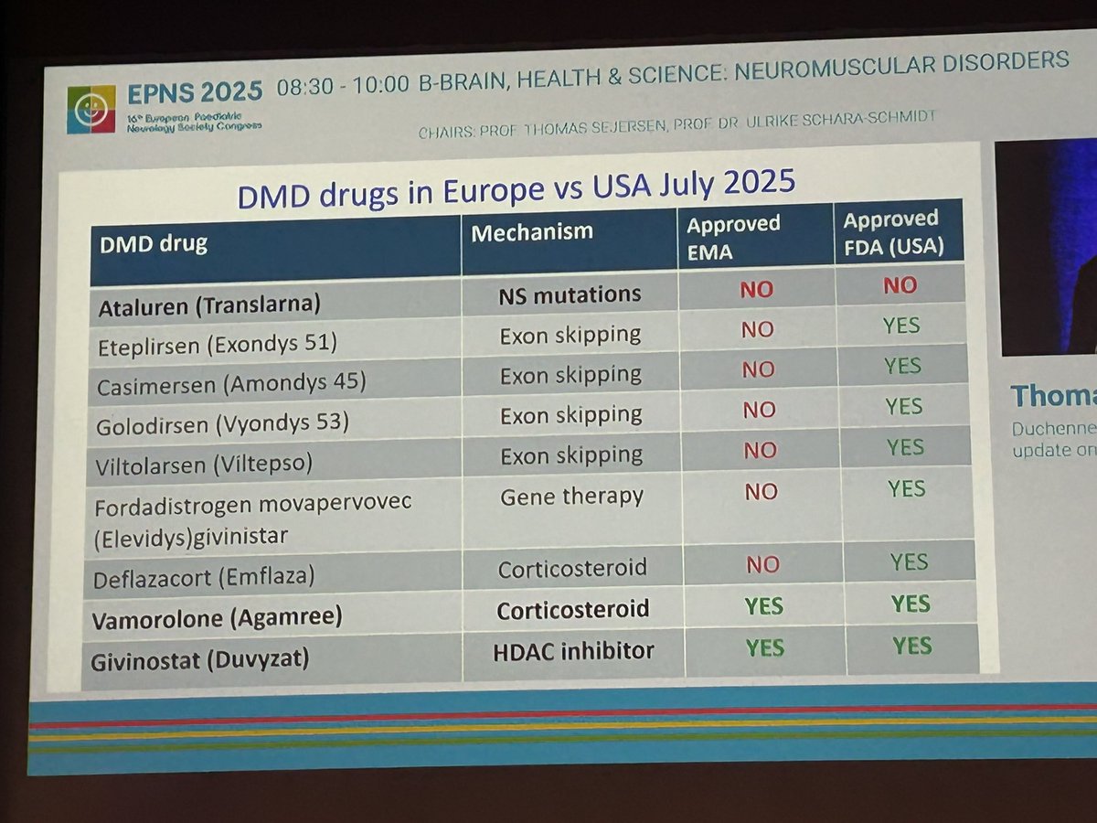<a href="/EPNSnews/">EPNS</a> DMD drugs in Europe vs USA (July 2025)