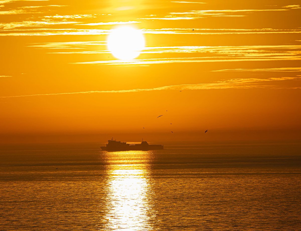 Benbbirder's tweet image. Sunrise at Flamborough. @kerriegosneyTV regards Paul