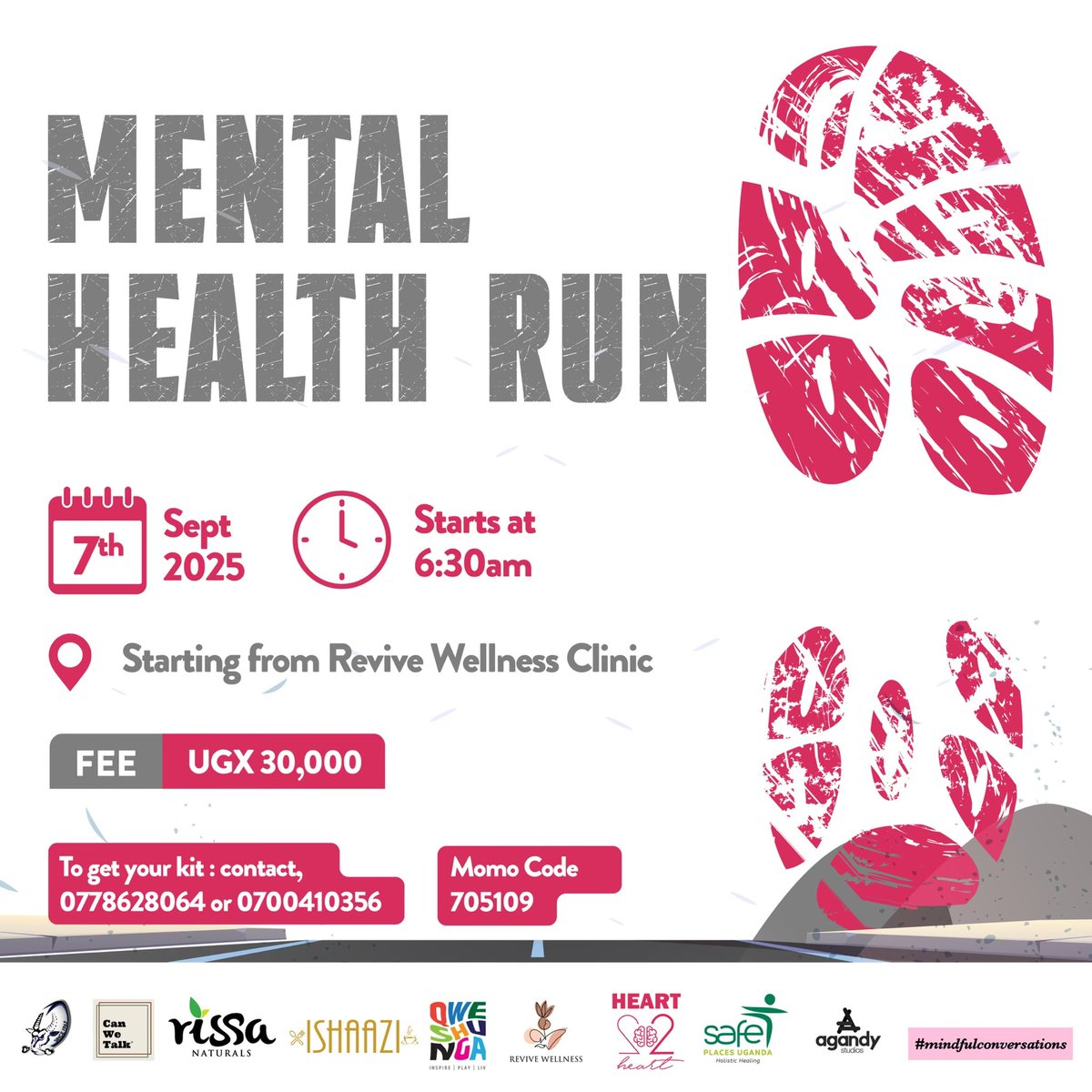 auma_rita's tweet image. Run for a cause that matters.
Join us on Sept 7th for the Mental Health Run as we honor World Suicide Prevention Day.
Every step helps fund subsidized therapy for people in crisis, community outreach and safe group therapy sessions that offer hope and healing.