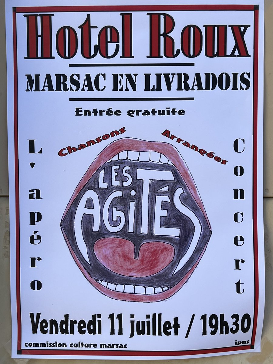 Soyez agités à <a href="/MarsacenLivrado/">Mairie_Marsac</a> ce soir à 19 h 30 !