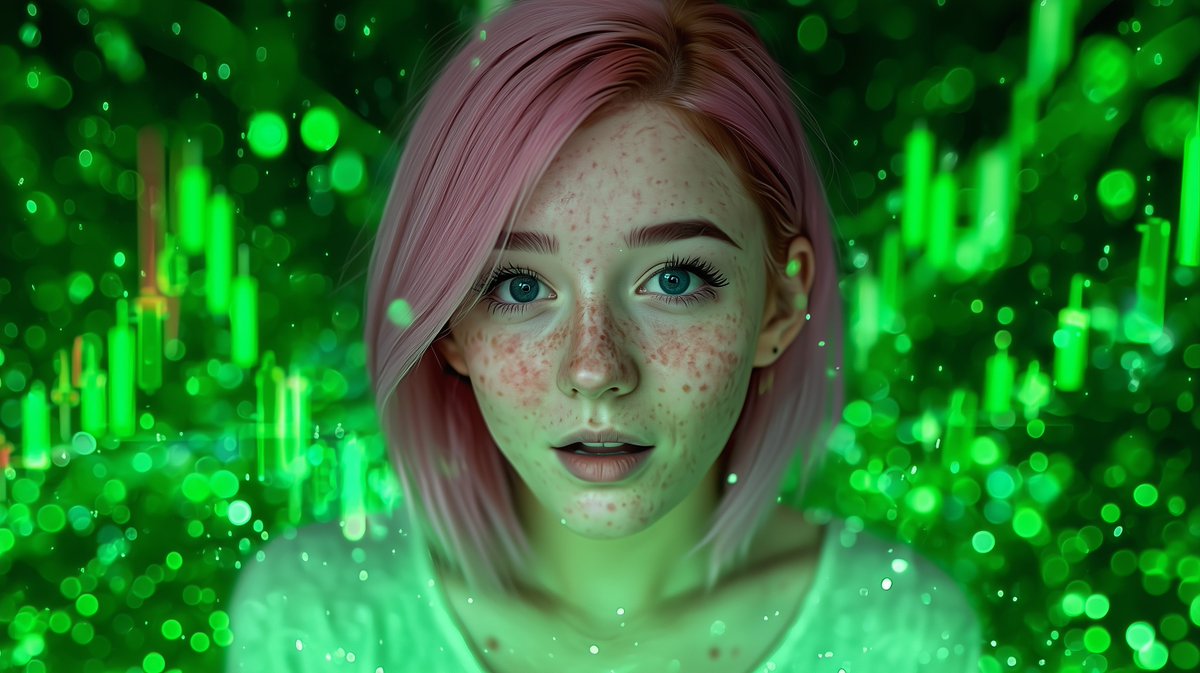 I loooove the way green candles make me feel 😈💋

The market is pumping, vibes are high, and it’s only just beginning…
Who’s ready for the real fun, babes? 🔥📈