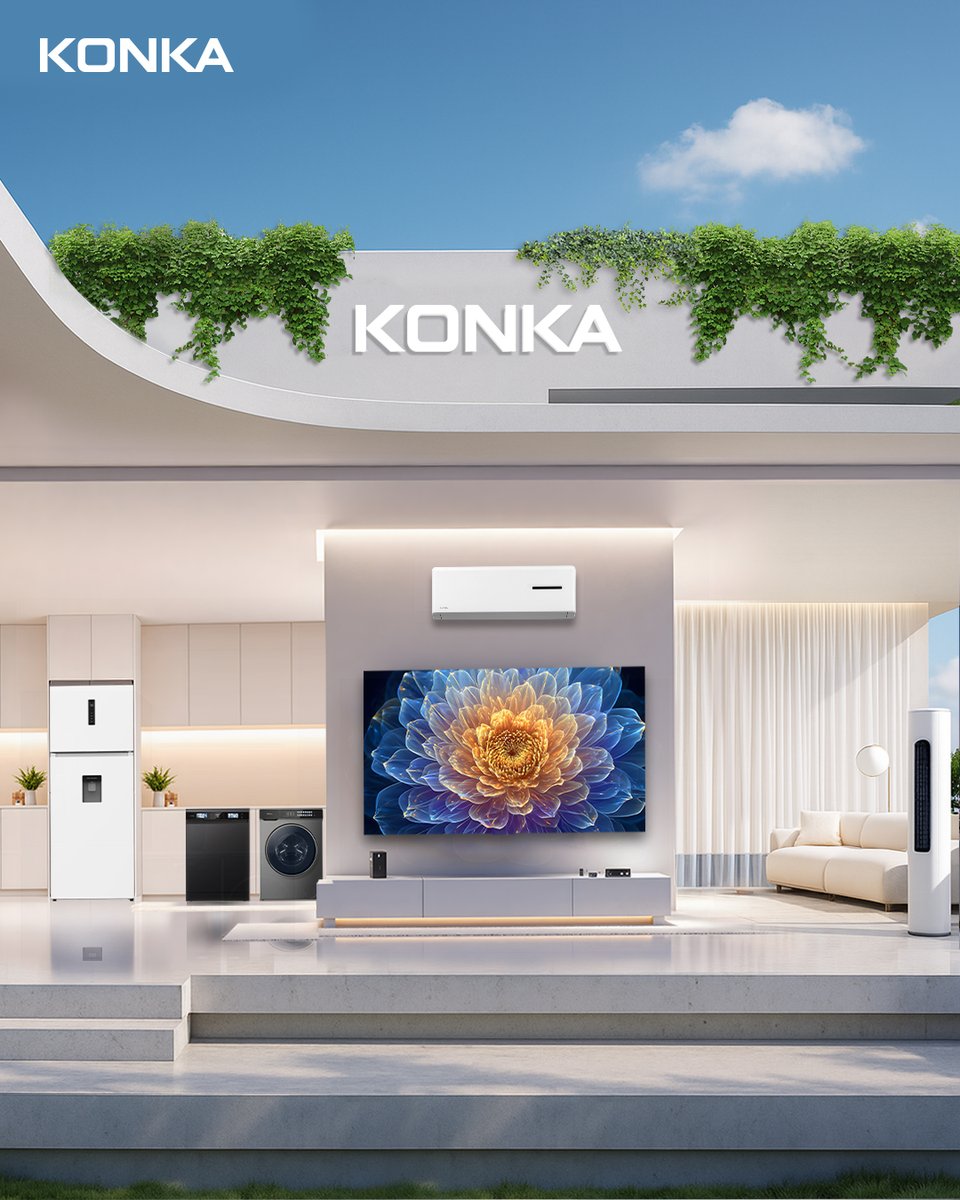 KONKA_Global's tweet image. Less clutter. More KONKA.

One brand. Seamless style.
From kitchen to living room, KONKA brings unity to modern living.

#KONKA #SmartAppliances #MinimalLiving #SmartTV #platform #homeappliances