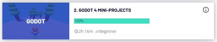 stealbean722's tweet photo. Finnished the second part, nearly two mounth. 中国有句老话叫“完事开头难”是真的。Very useful course! I will continue to learn . #GodotEngine #zenva #gamedev https://t.co/dpQewgjKZi