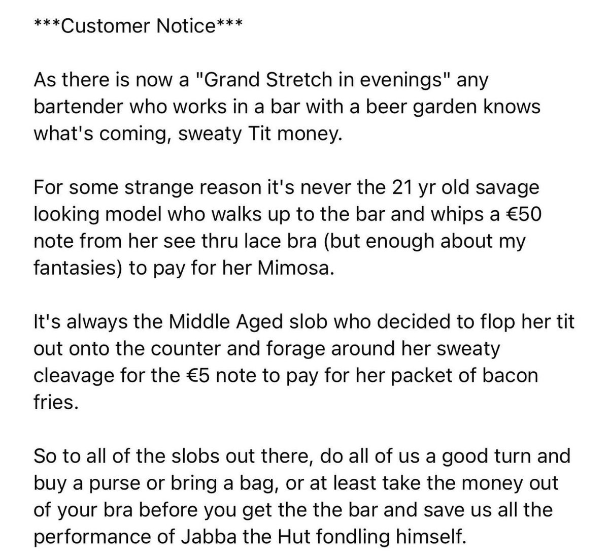 Public appeal, have a word with your mothers please ❤️