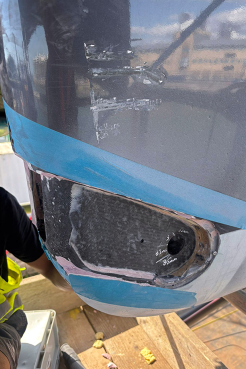 The Scallywags have made it safely to Southampton in the UK. No rest for the shore team as the 100's rig gets lifted off the yacht &amp; the hull craned out of the water, up onto a cradle for inspection &amp; maintenance ahead of the 100th Fastnet race later this month. 
#ScallywagHK