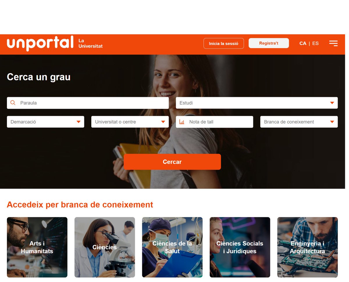 Unportal (@unportal) on Twitter photo 🚨Ja podeu consultar les #notesdetall a @Unportal , titulació x titulació 👇
unportal.cat/ca/universitat/
Tambél el Top-20 de les millor qualificacions👇unportal.cat/ca/universitat…
I els subscriptors podeu comparar-les amb les notes de juliol i octubre dels últims 5 anys 🚨Ja podeu consultar les #notesdetall a @Unportal , titulació x titulació 👇
unportal.cat/ca/universitat/
Tambél el Top-20 de les millor qualificacions👇unportal.cat/ca/universitat…
I els subscriptors podeu comparar-les amb les notes de juliol i octubre dels últims 5 anys