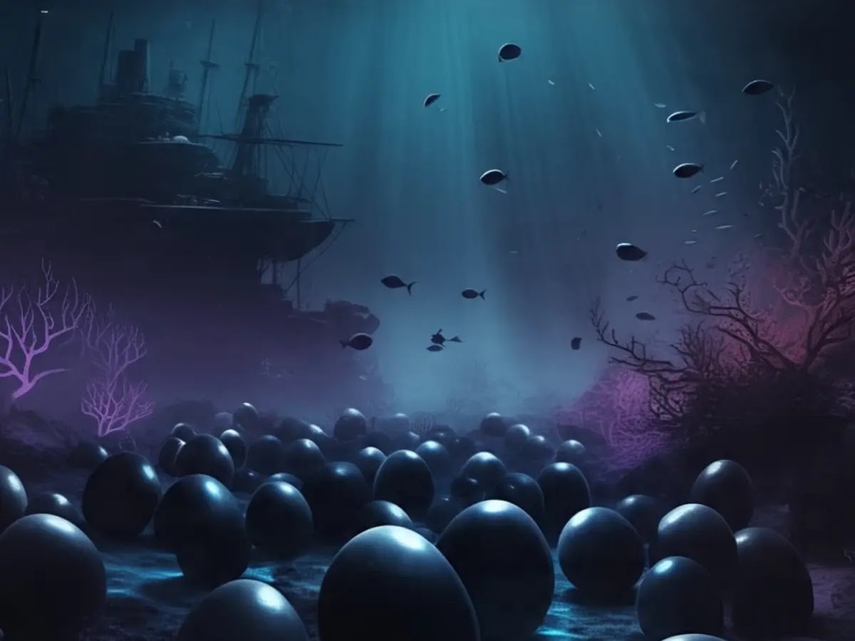 Lappebazz's tweet photo. Scientists stumbled upon four pitch-black eggs 20,000 feet below ocean. They turned out to be...

Thread🧵:- https://t.co/pjyA0hIASw