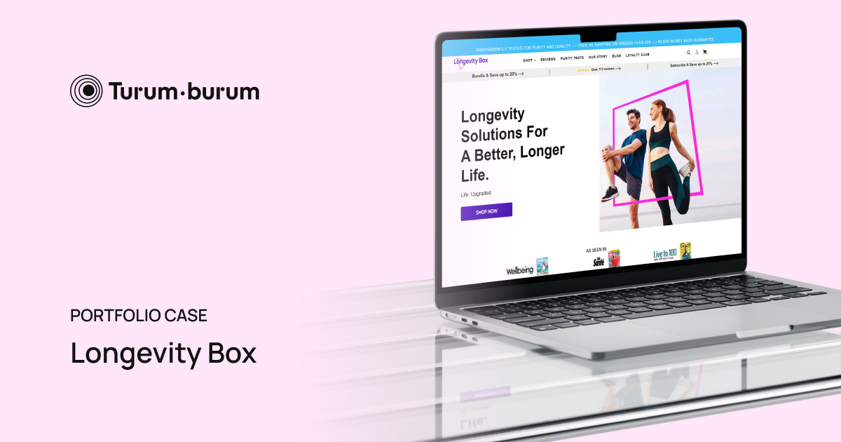 🚀 +39% conversions. +58% mobile sales.

We helped Longevity Box transform their Shopify store with smarter UX — and the results were immediate. Better engagement, longer sessions, and more happy customers.

Next round? Already in motion.
🔗 turumburum.com/portfolio/long…