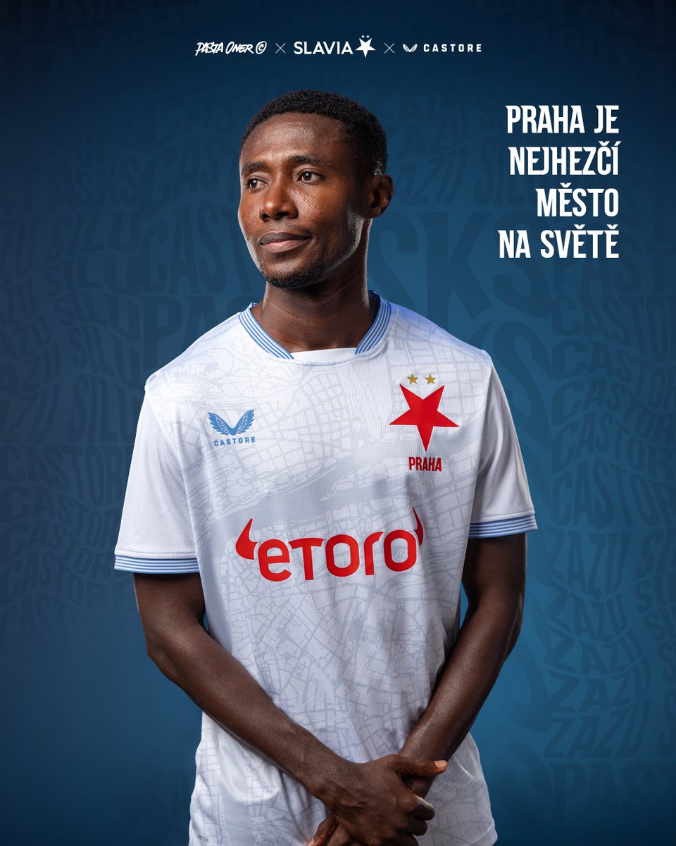 slavia_eng's tweet image. 🗺️🌇 Third Kit ➟ “Prague”
Prague — and its pride, Slavia. Representing the mother of all cities across the world. From Císařská louka, through Letná, all the way to Vršovice. The heart of the nation is our home, and we proudly say: Prague — the capital of the Slavia Republic.…