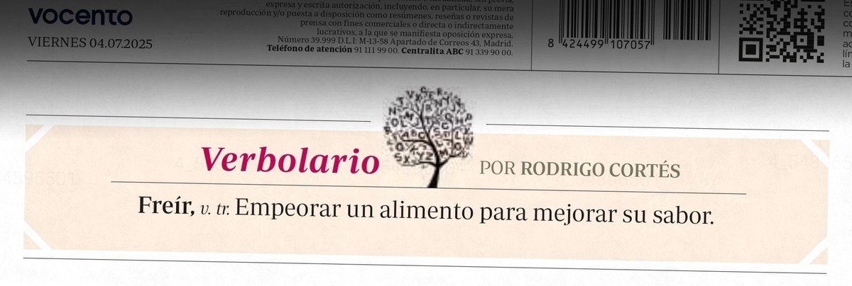 «Freír»; 4/jul/2025: voz n° MMMDCVI <a href="/rodrigocortes/">Rodrigo Cortés</a>