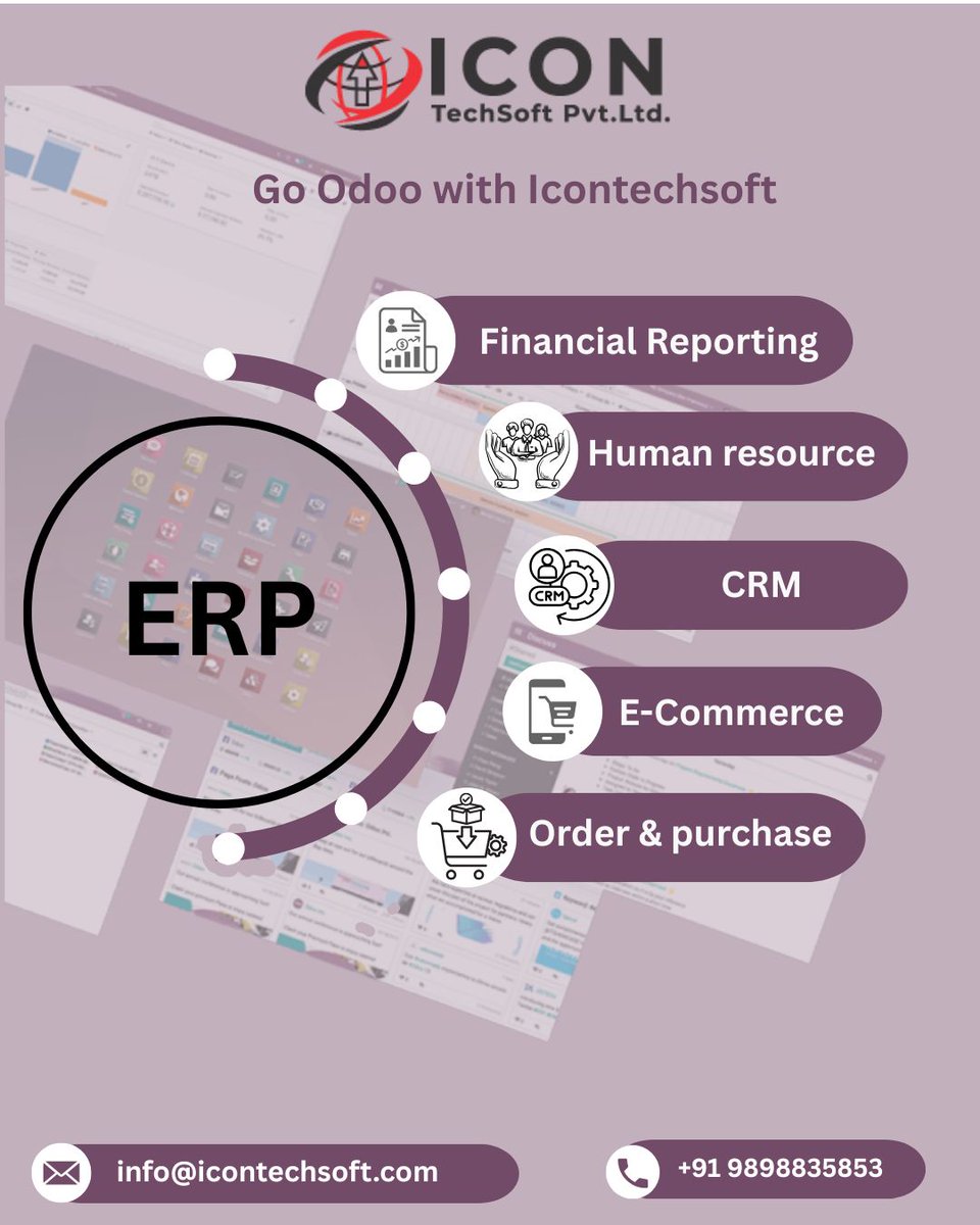 icontech68's tweet image. Unlock your business potential with Odoo ERP 💼🚀
Operate smarter, scale faster with smart business tool ⚙️
#odoo #odooerpsolutions #odoobenefits #BusinessGrowth #BusinessSolutions #digitaltransformation #icontechsoft #erp #smartsolution #smartwork #easy #easytouse #Automation