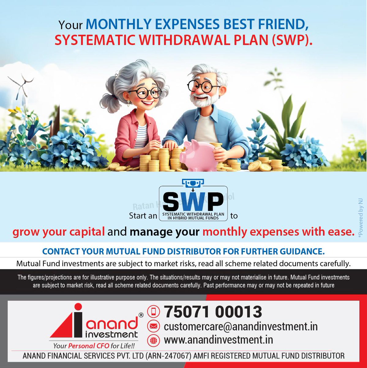 anandinvest8's tweet image. Transform your investments into a reliable monthly cash flow. Stay financially secure with steady withdrawals while your money keeps growing.

#SystematicWithdrawalPlan #FinancialIndependence #RegularIncome #SmartInvesting #SWPBenefits #Anandinvestment