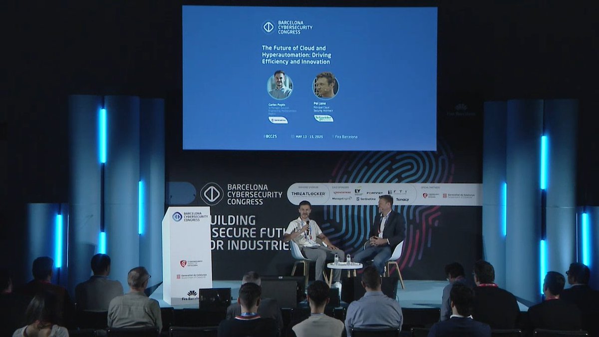 ☁️🛠️ “You need to cover compute, networking, identity management and storage in any cloud environment”. At #BCC25, <a href="/SchneiderElec/">Schneider Electric</a> joined our sponsor <a href="/SentinelOne/">SentinelOne</a> on stage to share real-life lessons on #cloudsecurity and #Hyperautomation.

▶️ youtube.com/watch?v=3BXP5L…